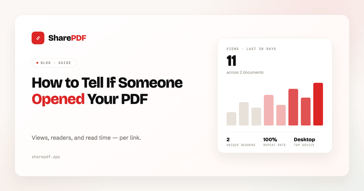 How to Tell If Someone Opened Your PDF